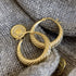 Cercei din argint Nia (Silver/Gold)